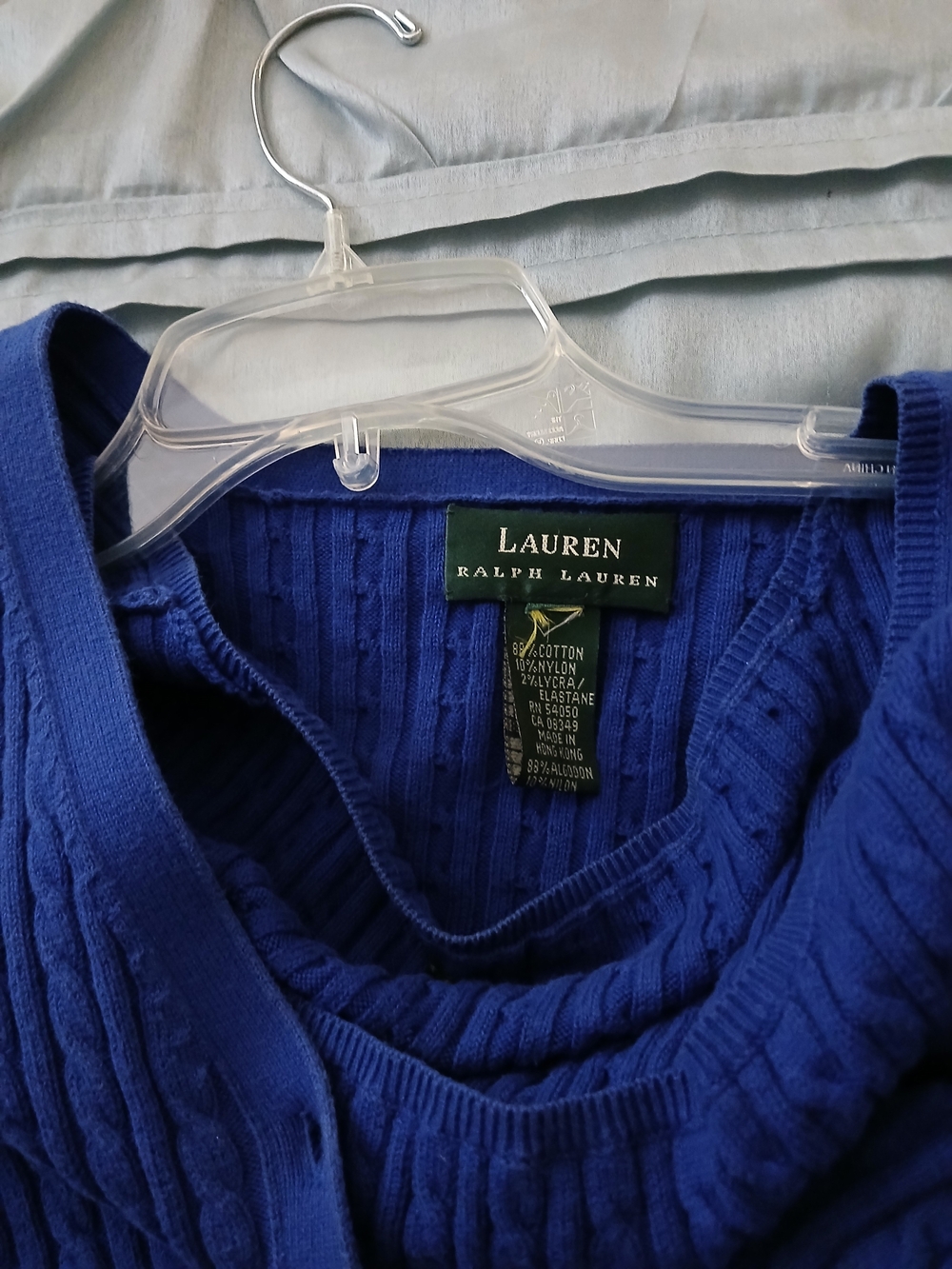 Lauren Ralph Lauren Cobalt Blue Cable Knit Sweater